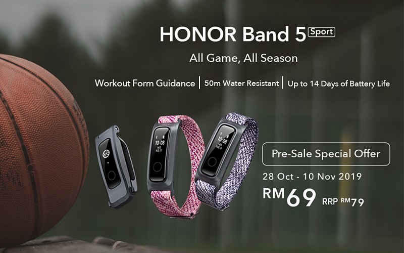 UNLEASH YOUR POTENTIAL WITH THE HONOR BAND 5 SPORT EDITION