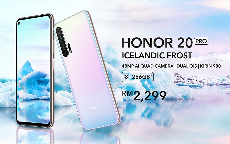 HONOR LAUNCHES THE HONOR 20 PRO ICELANDIC FROST 