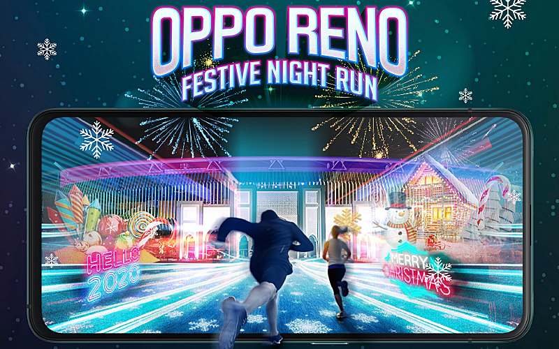 OPPO Reno Festive Night Run is Happening with snowfall on 21st December 2019!