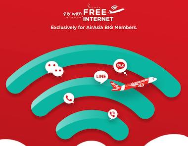 乘搭亚航 ROKKI 班机，免费空中上网聊天！