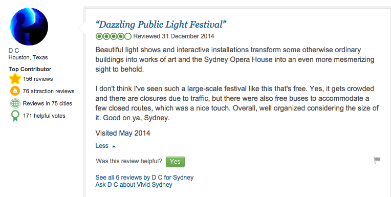 Vivid Sydney review
