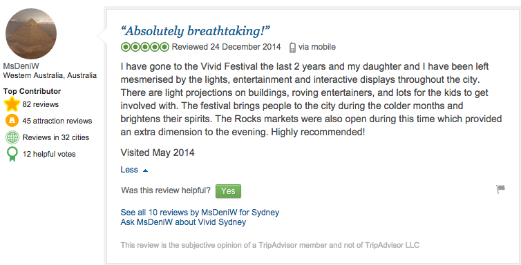 Vivid Sydney review