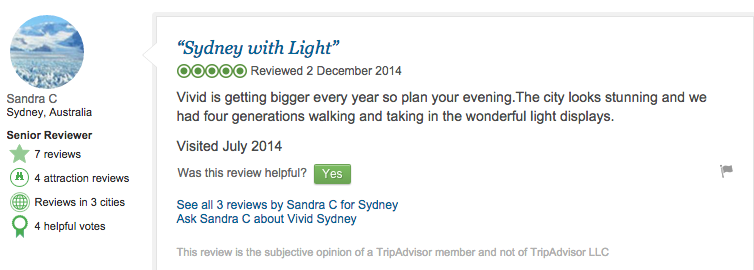 Vivid Sydney review