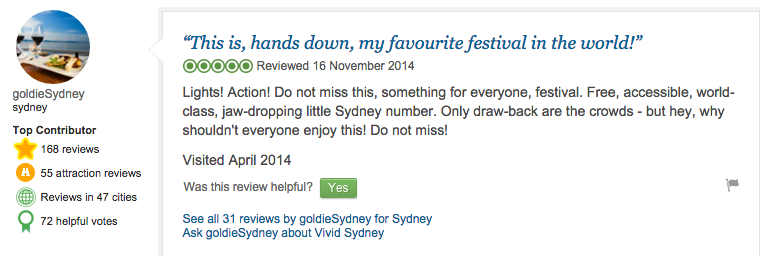 Vivid Sydney review