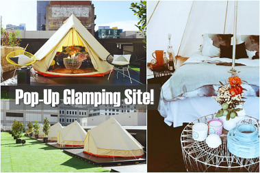 WORLD’S FIRST POP-UP ROOFTOP GLAMP SITE IN MELBOURNE!