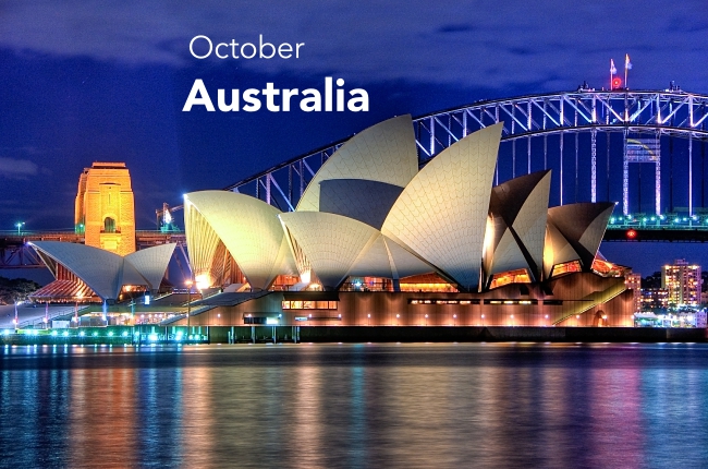 October - Australia