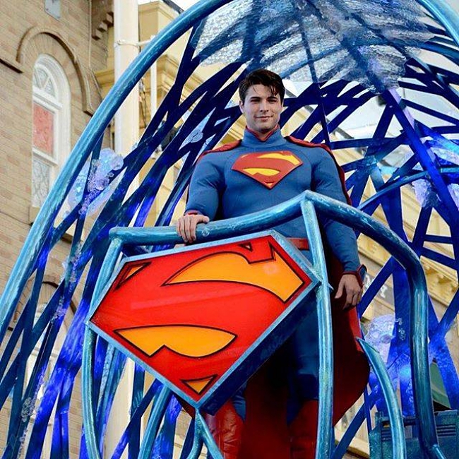 Superman Joins Fellow Heroes!