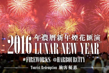 CHINESE NEW YEAR FIREWORKS PARTY AT HARBOUR CITY HONG KONG!