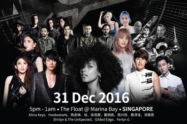 ALICIA KEYS TO HEADLINE SINGAPORE’S LARGEST COUNTDOWN CONCERT