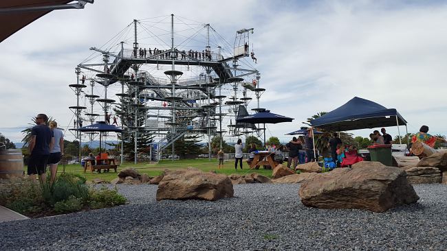 This Huge Adventure Park Allows You To Swing It Like Miley Cyrus’ Wrecking Ball & Bike On A Narrow Path Metres Above Ground!