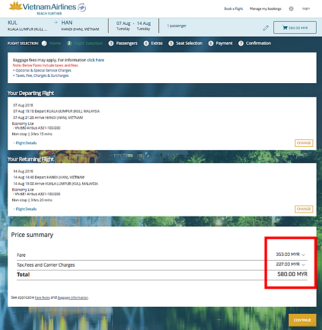 Which Airline Is Cheaper For A Return Flight To Hanoi?