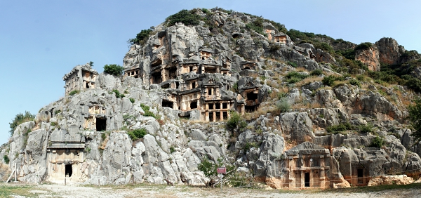 Turkey – Rock tombs in Myra, Lycia