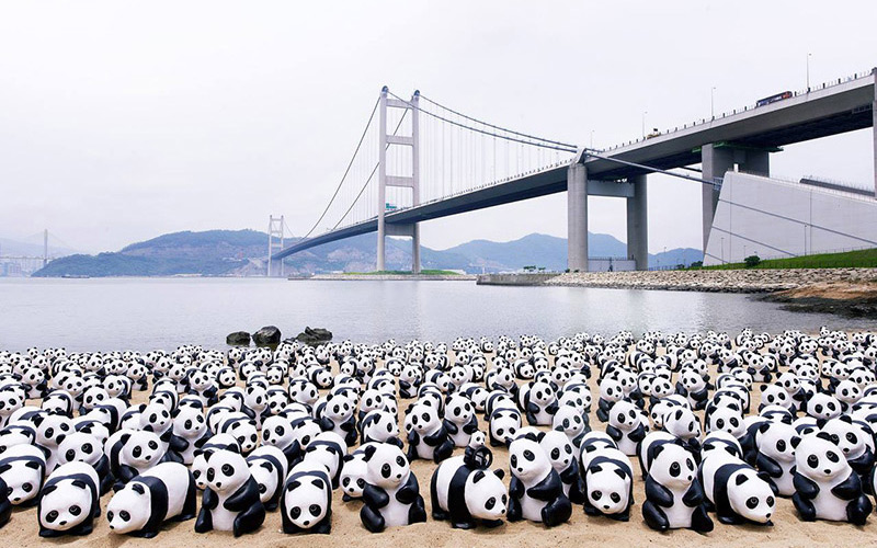 Paper Panda at Ma Wan, HK