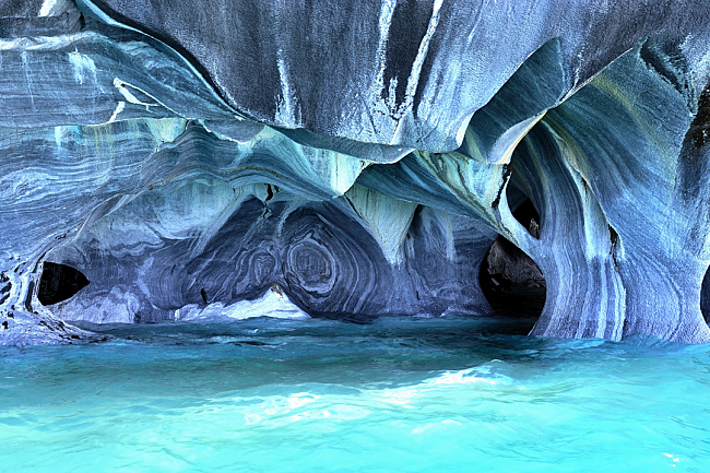 The Marble Caves of Lago Carrera, Chile