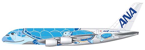 ANA SELECTS ICONIC “FLYING HONU” DESIGN FOR SPECIAL EDITION A380 ON TOKYO-HONOLULU ROUTE