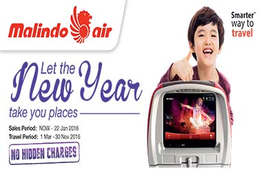 【MALINDO AIR】NEW YEAR SALES!!!