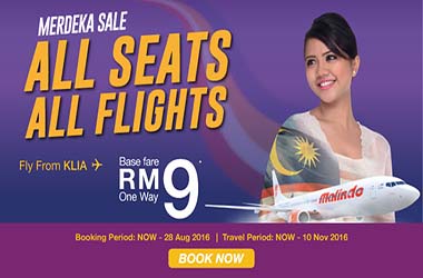 【MALINDO AIR】FLY FROM RM9 THIS MERDEKA HOLIDAY!!!