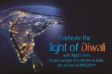 【SRILANKAN AIRLINES】DIWALI OFFERS - TRAVEL TO INDIA FROM MYR200 !